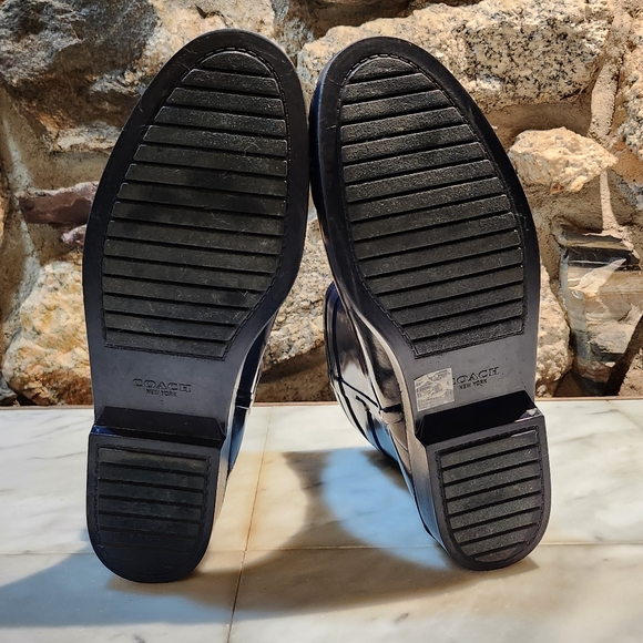 Coach Navy Short Rain Boots - Picture 6 of 10